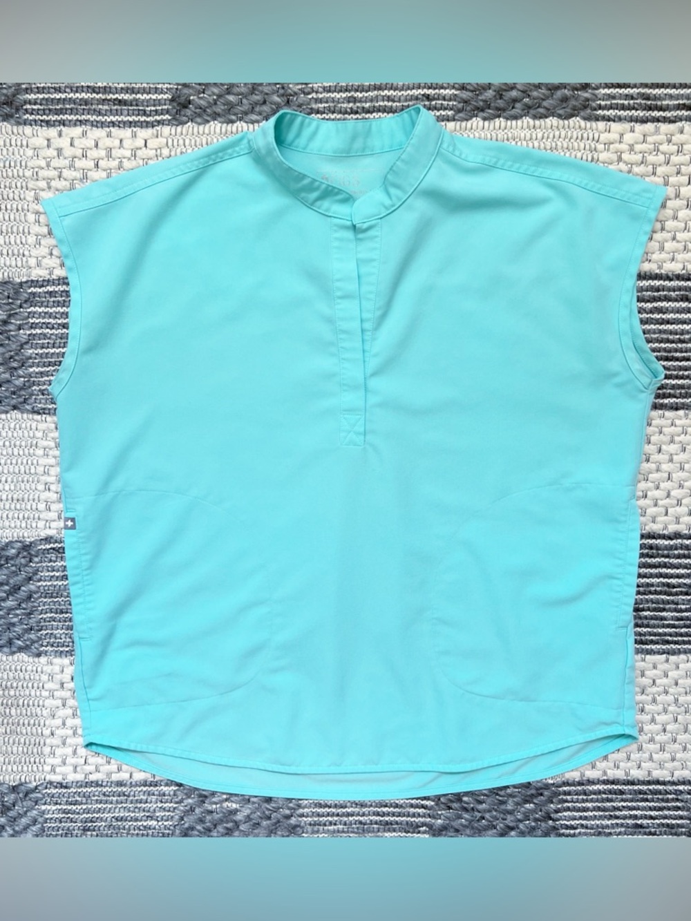 FIGS Technical Collection Rafaela Oversized Teal Blue Green Size Medium